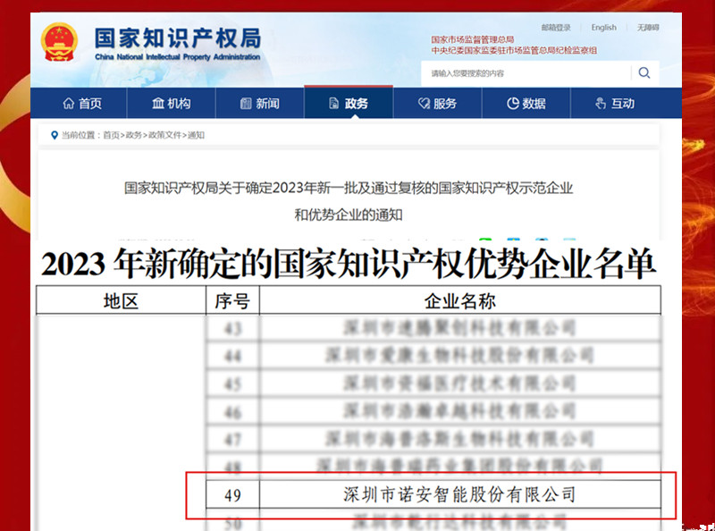 爱游戏体育在线登录-爱游戏（中国）
获评“2023年度新一批国家知识产权优势企业”