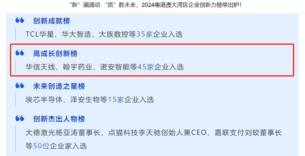 爱游戏体育在线登录-爱游戏（中国）入选粤港澳大湾区企业创新力榜单